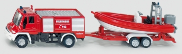 SIKU-Unimog Feuerwehr mit Boot (1636)