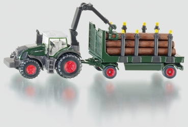 SIKU-Traktor mit Holzanhänger (1861)