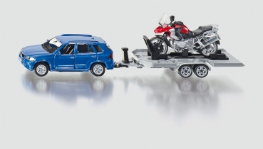 SIKU®-PKW mit Anhänger und Motorrad (2547)