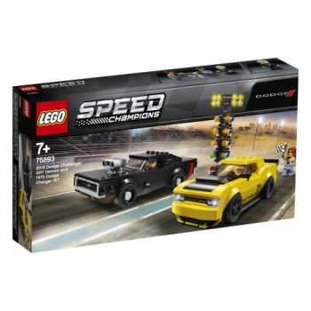LEGO®-Speed Champions 2018 Dodge Challenger SRT Demon und 1970 Dodge Charger R/T (75893)