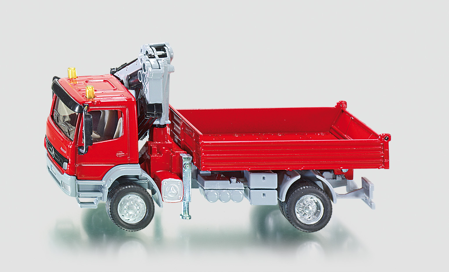 SIKU Super - Mercedes artigo avec grue, Modèle réduit de voiture Rouge, 3534