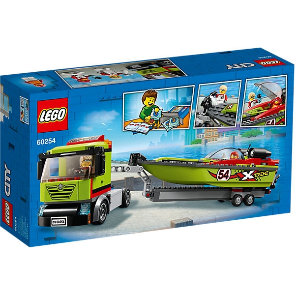 LEGO®-City Rennboot-Transporter (60254)